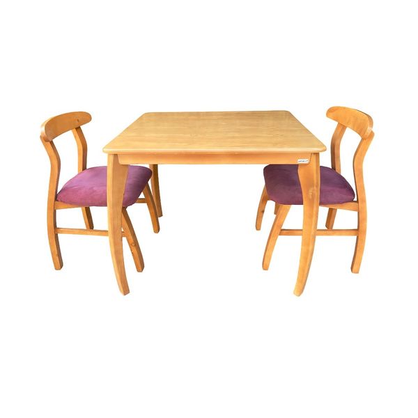میز و صندلی ناهارخوری دو نفره گالری چوب آشنایی مدل Khod-Kh-Bog2