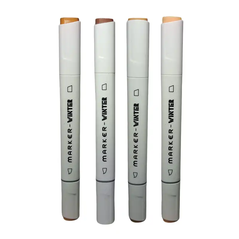 ماژیک راندو وینتر مدل براش Skin Tones بسته 4 عددی