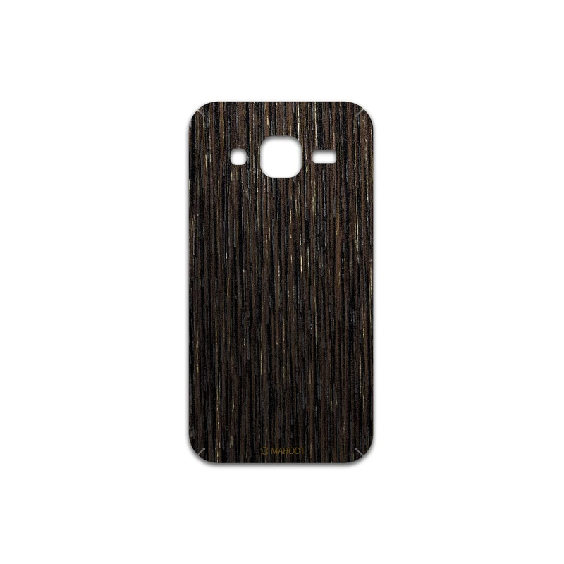 برچسب پوششی ماهوت مدل Dark-Gold-Stripes-Wood مناسب برای گوشی موبایل سامسونگ Galaxy Core Prime