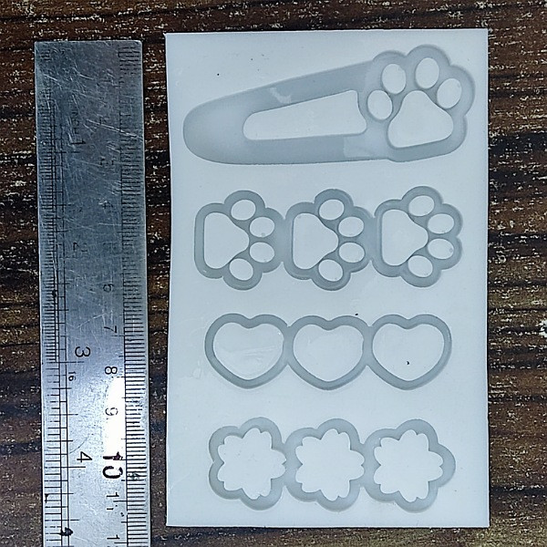 قالب رزین اپوکسی مدل گیره مو  طرح پنجه  کد  RP-1150