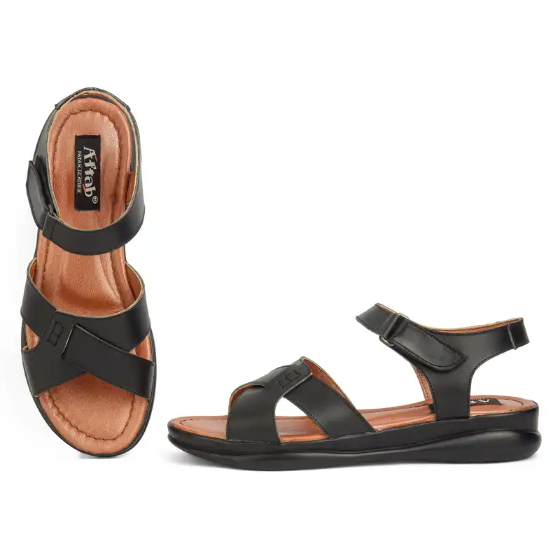 صندل زنانه پاتن چرم آفتاب مدل SD 55