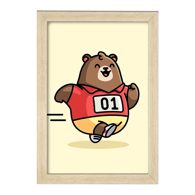 تابلو خندالو مدل حیوانات بامزه خرس کد 28350