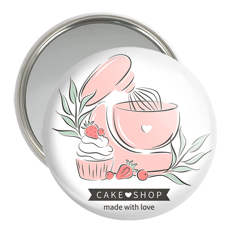 آینه جیبی خندالو مدل کیک و شیرینی پزی کد 36669