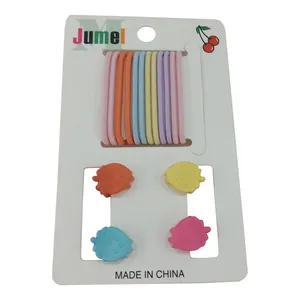 کش مو دخترانه مدل فانتزی طرح توت فرنگی بسته 16 عددی