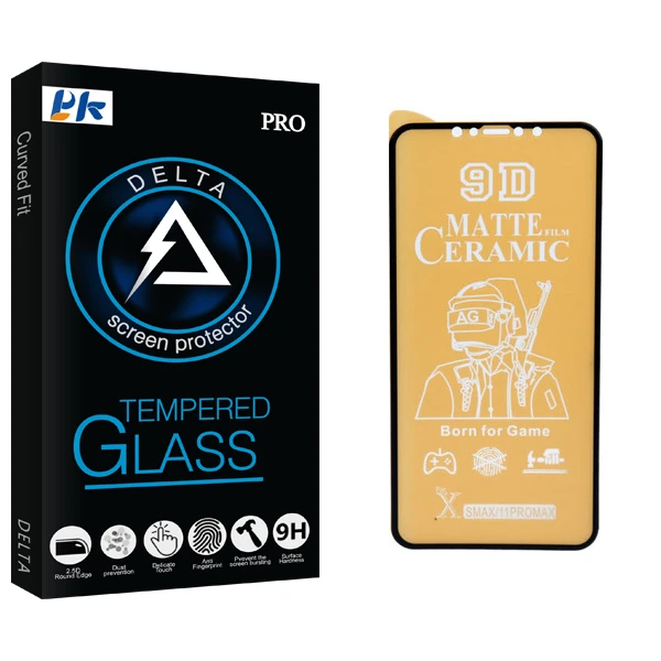 محافظ صفحه نمایش سرامیکی مات پی کی مدل Delta Glass مناسب برای گوشی موبایل اپل iphone 11 Pro Max/ XS Max