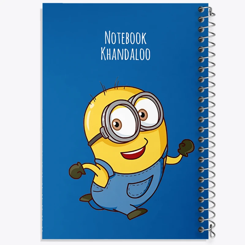 دفتر ژورنال نویسی 50 برگ خندالو مدل نقطه ای طرح مینیون ها (Minions) کد N3534