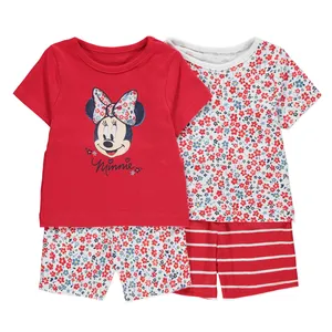 ست تی شرت و شلوارک دخترانه جورج مدل Minnie Mouse مجموعه دو عددی