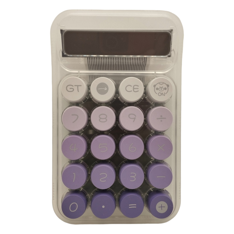 ماشین حساب مدل شفاف طرح رنگی رنگی کد 030