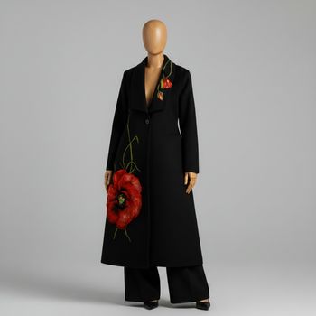 پالتو زنانه گره استایل مدل بانوی شقایق