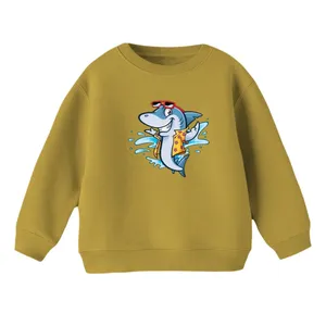 سویشرت بچگانه مدل کوسه کد ۵ رنگ نسکافه ای