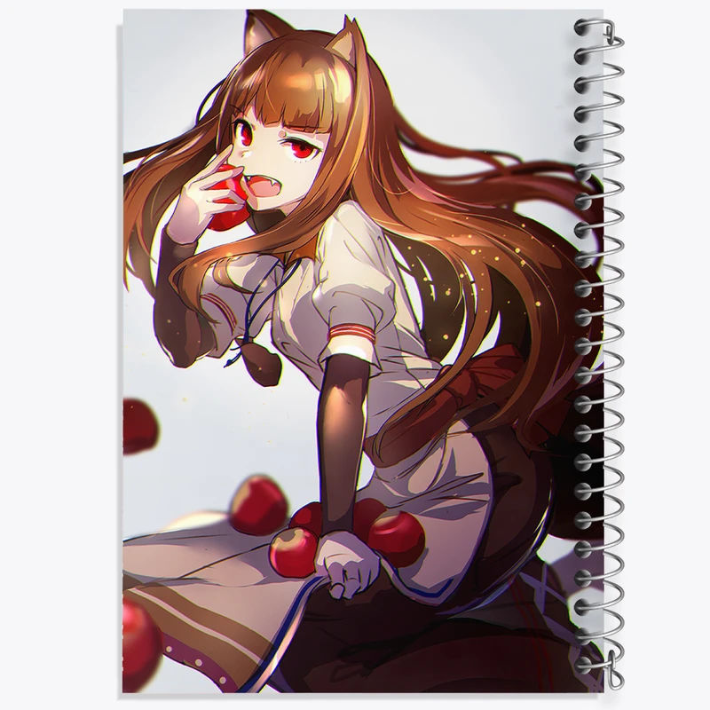 دفتر نقاشی 50 برگ خندالو طرح هولو انیمه ادویه و گرگ کد 36168