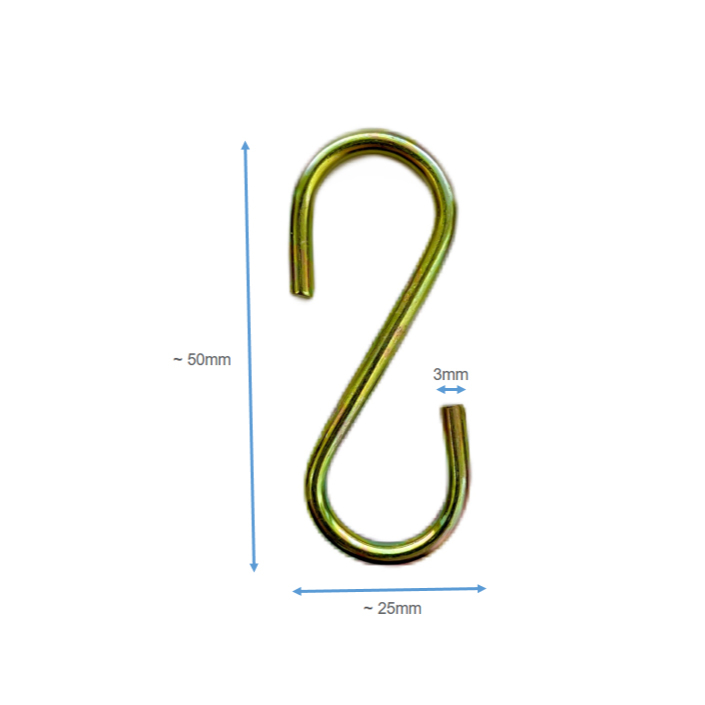 قلاب اس مدل 5 سانت کد M-A-3-50mm-بسته 4 عددی