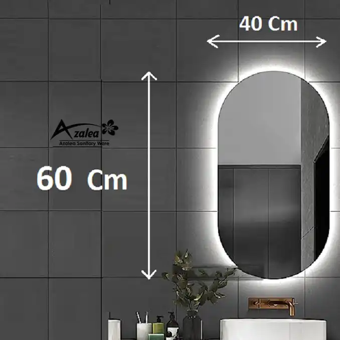آینه سرویس بهداشتی آزالیا مدل بیضی BK_4060