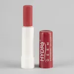 بالم لب مرطوب‌کننده هیدرودرم مدل STRAWBERRY DELIGHT بدون الکل و پارابن با عصاره توت‌فرنگی مناسب پوست خشک و حساس بانوان، بسته‌بندی ماتیکی و رنگ قرمز روشن