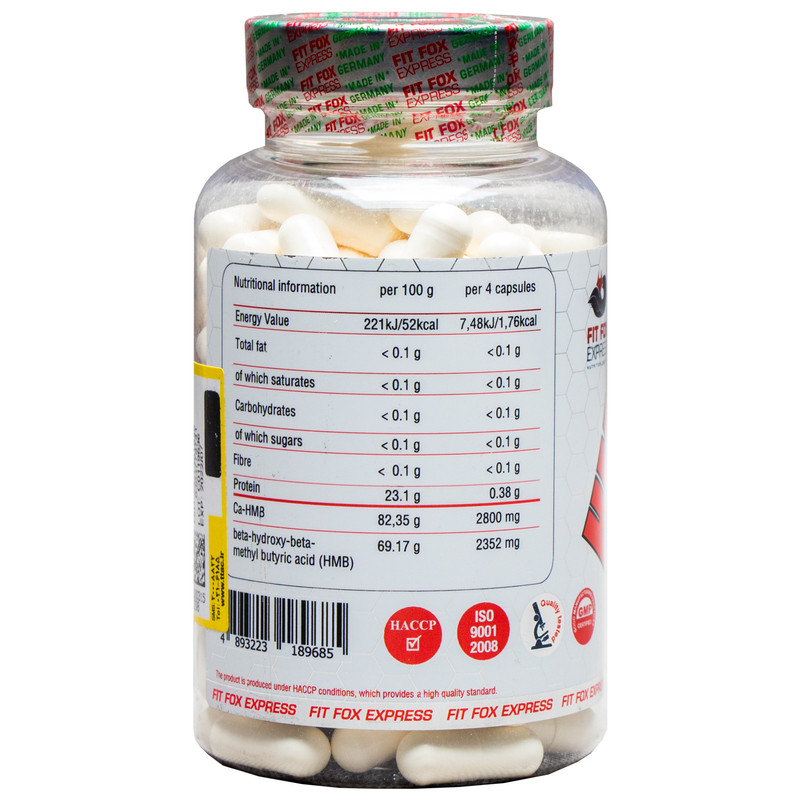 کپسول اچ ام بی اکستریم فیت فاکس بسته 120 عددی