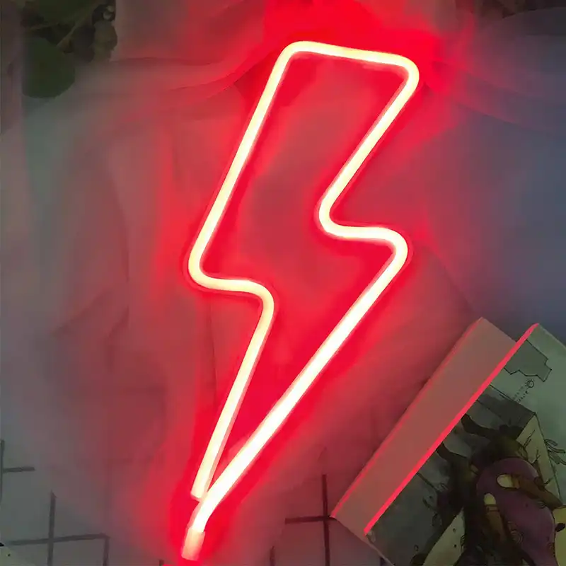 نئون فلکسی طرح رعد و برق