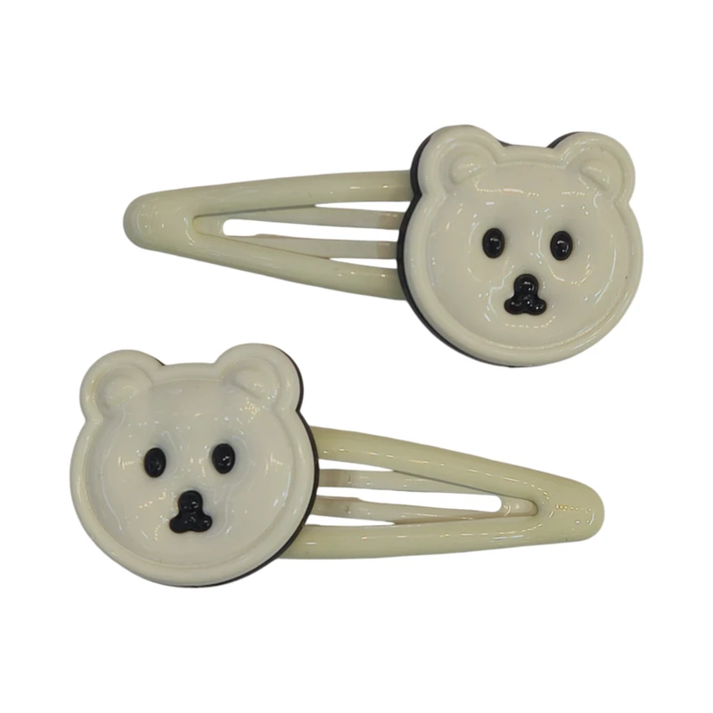 گیره مو دخترانه مدل تق تقی خرس تدی کد KHERST01 بسته 2 عددی