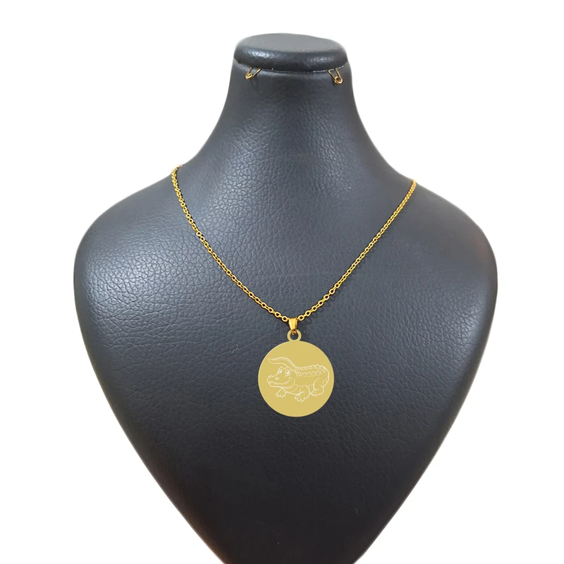 گردنبند زنجیری هایکا طرح تمساح کد ja.h 161