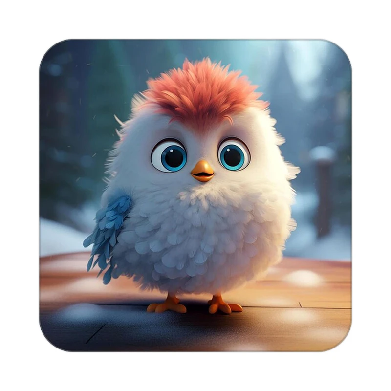 زیر لیوانی کاکتی طرح حیوانات کارتونی مدل mp28112