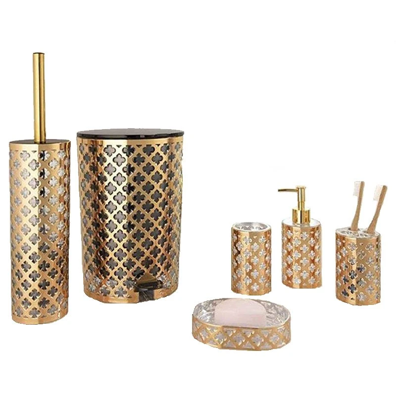 ست سرویس بهداشتی 6 تکه لیمون مدل چاپدار