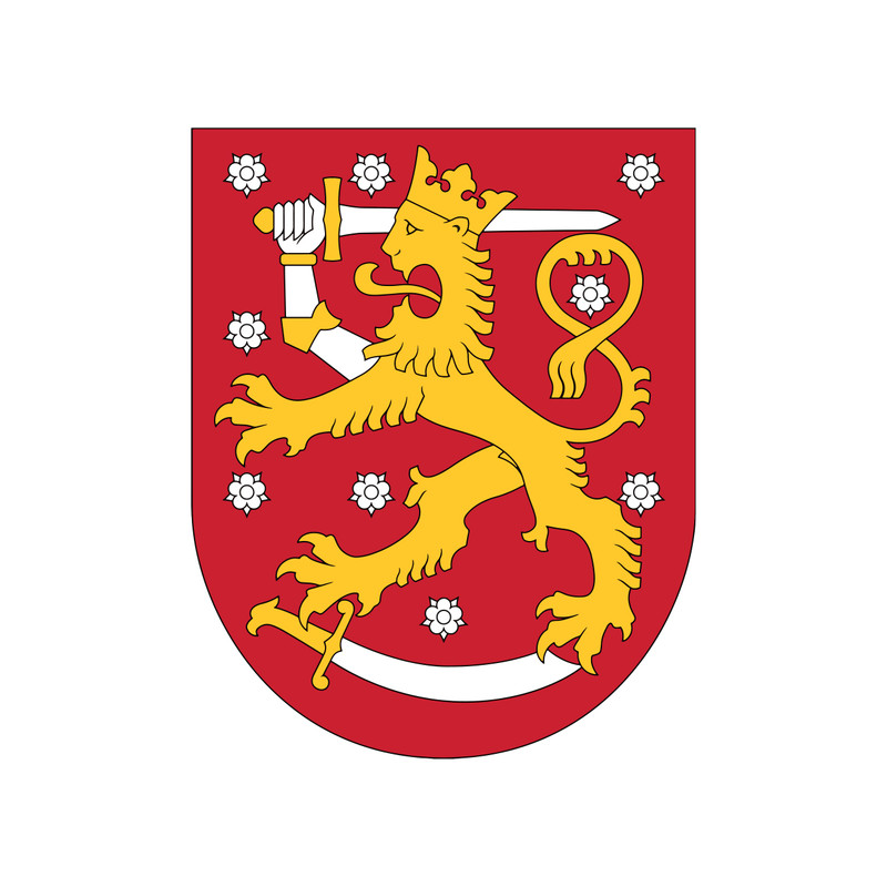 برچسب لپ تاپ پویا مارکت طرح نشان فنلاند کد 1524