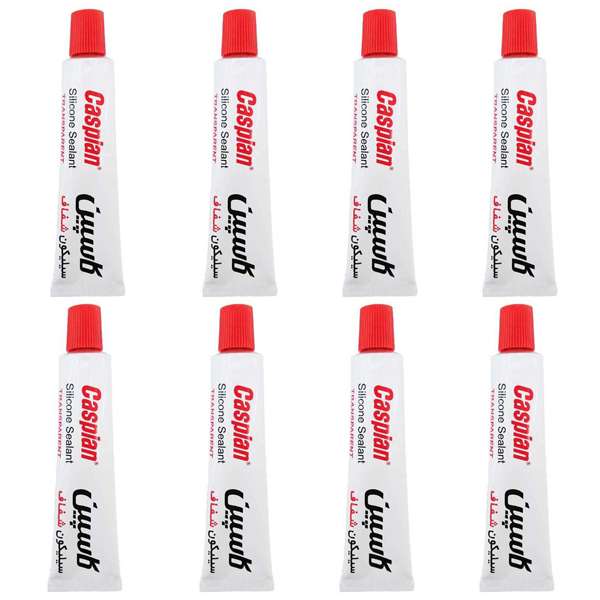 چسب کاسپین مدل White-Red حجم 30 میلی لیتر بسته 8 عددی