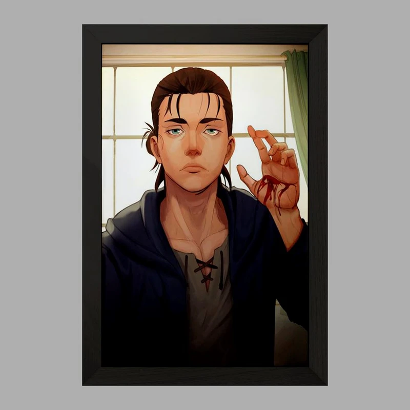 تابلو خندالو مدل ارن یگر انیمه اتک آن تایتان  کد 13245