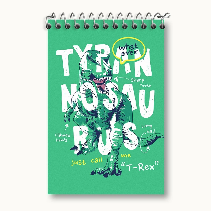 دفتر یادداشت 50 برگ خندالو مدل دایناسور کد F1534