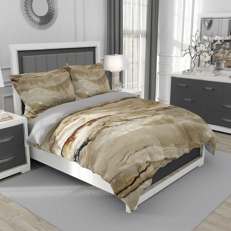 سرویس روتختی نوپه هوم مدل ماربل T6105 یک نفره 5 تکه