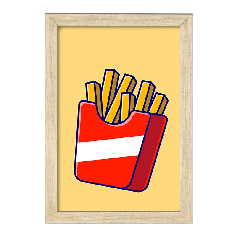 تابلو خندالو مدل فست فود سیب زمینی کد 29464