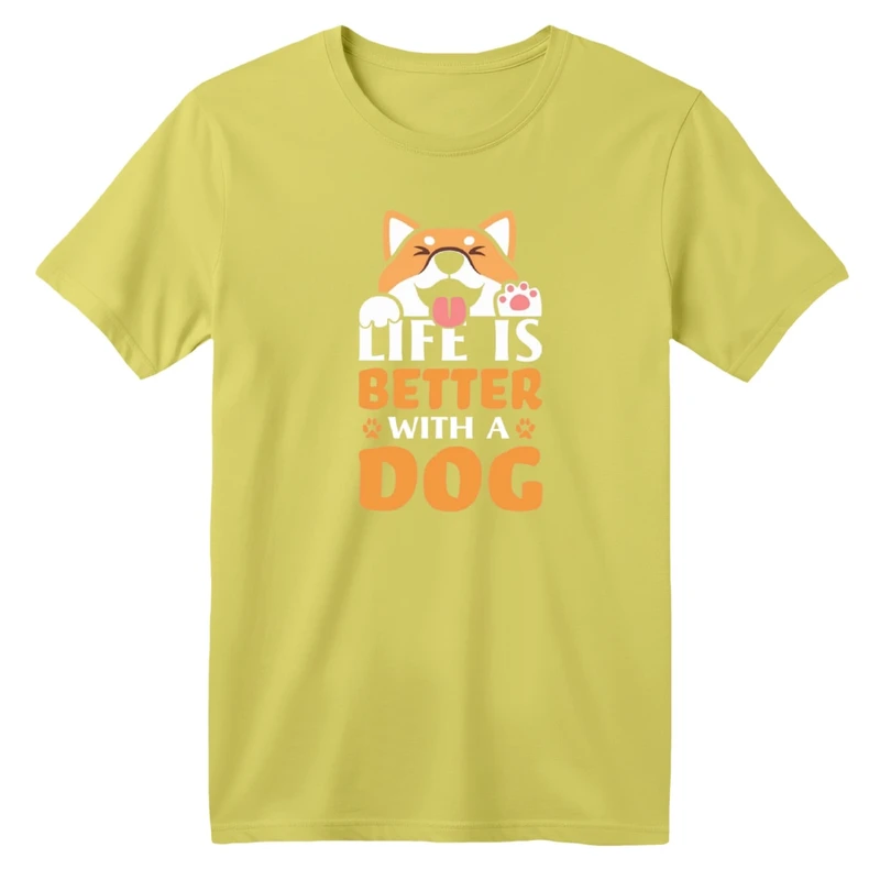 تی شرت آستین کوتاه بچگانه مدل سگ نوشته