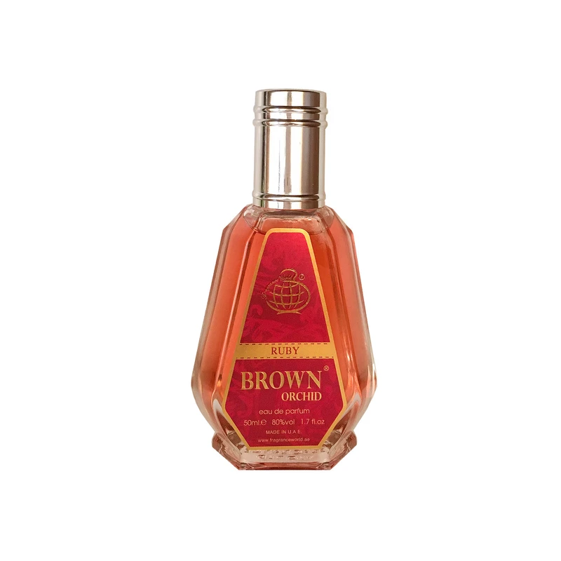 ادو پرفیوم زنانه فراگرنس ورد مدل Brown Orchid RUBY حجم 50 میلی لیتر