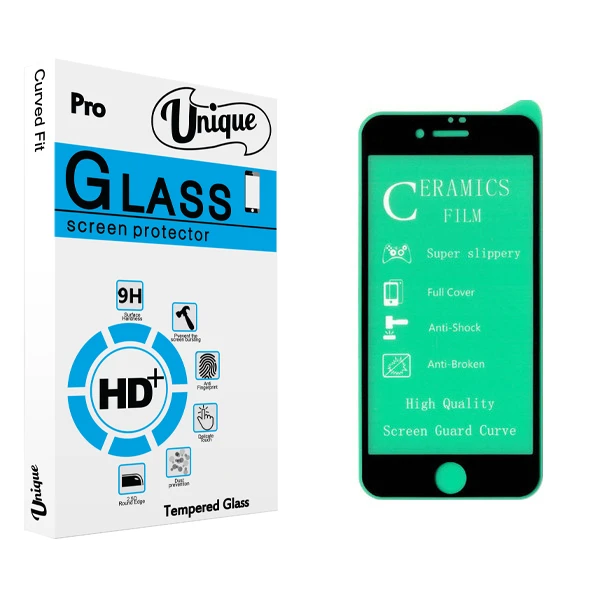 محافظ صفحه نمایش سرامیکی يونيک مدل +Clear مناسب برای گوشی موبایل اپل iPhone SE 2020