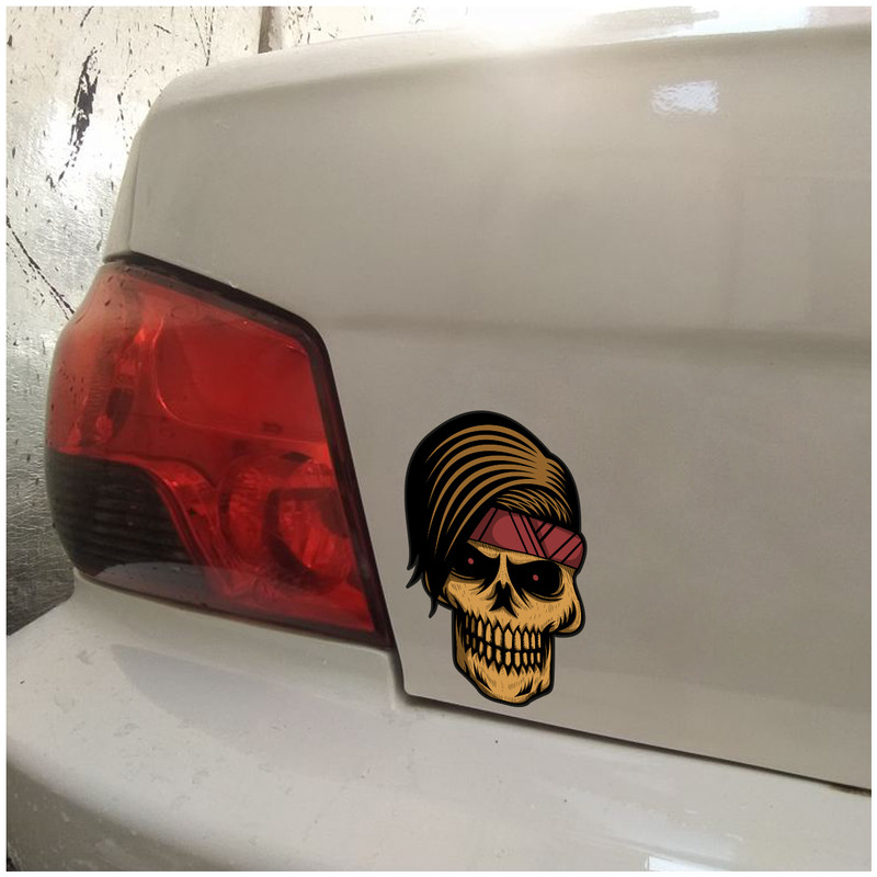 برچسب بدنه خودرو طرح اسکلت مو قشنگ کد 225