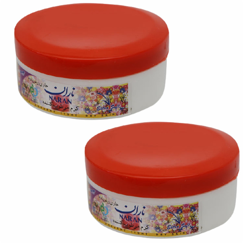 کرم مرطوب کننده ناران مدل روغن بادام وزن 150 گرم بسته 2 عددی