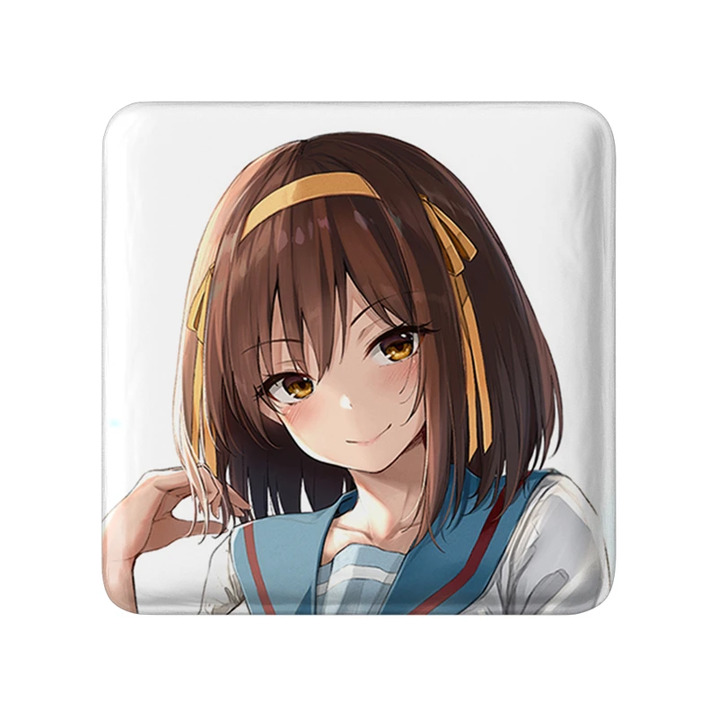 مگنت خندالو طرح هاروهی انیمه ناپدید شدن هارومی سوزومیا The Disappearance of Haruhi Suzumiya  مدل مربعی کد 23164