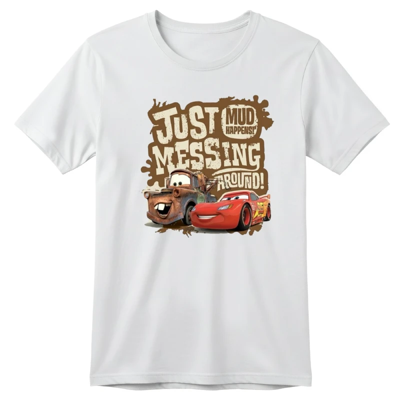 تی‌شرت آستین کوتاه بچگانه مدل ماشین ها کد v8 