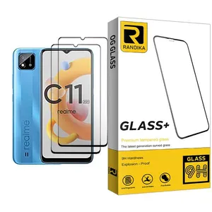 Randika Glass MIX002 Screen Protector For Realme C11 (2021) Pack Of 2
