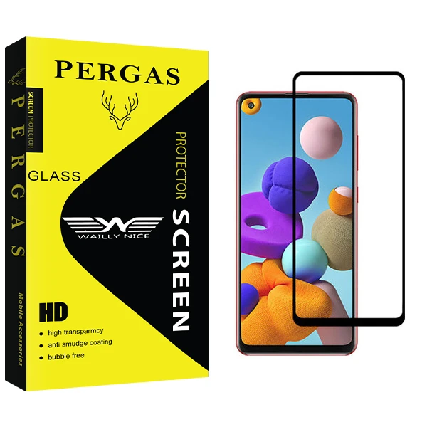 محافظ صفحه نمایش مات وایلی نایس مدل Pergas Glass مناسب برای گوشی موبایل سامسونگ Galaxy A21s