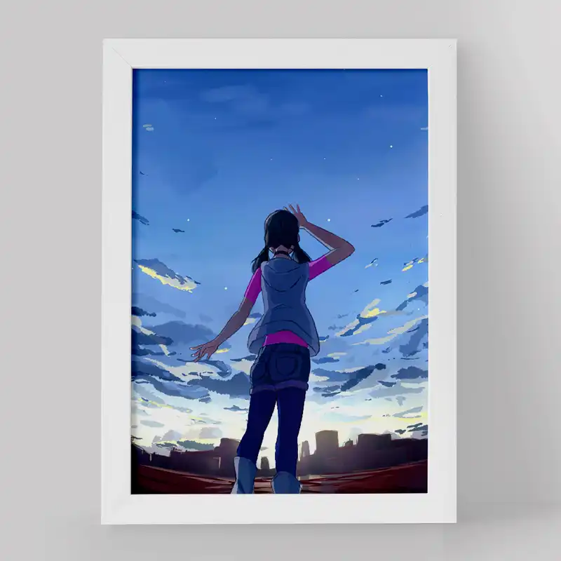 تابلو خندالو مدل هینا انیمه تغییر آب و هوا با تو کد 17644