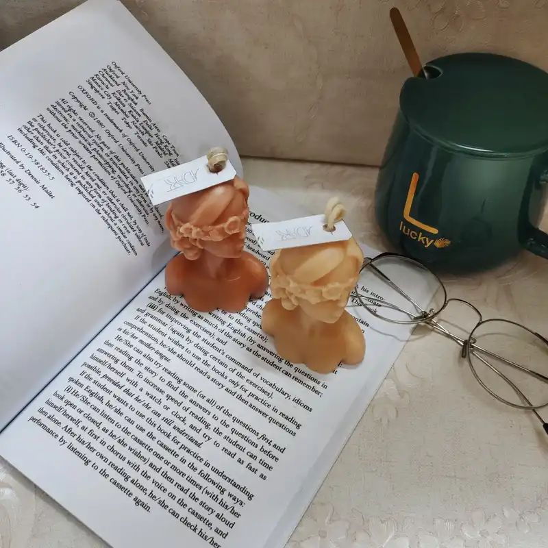 شمع دست ساز مدل ناتالی