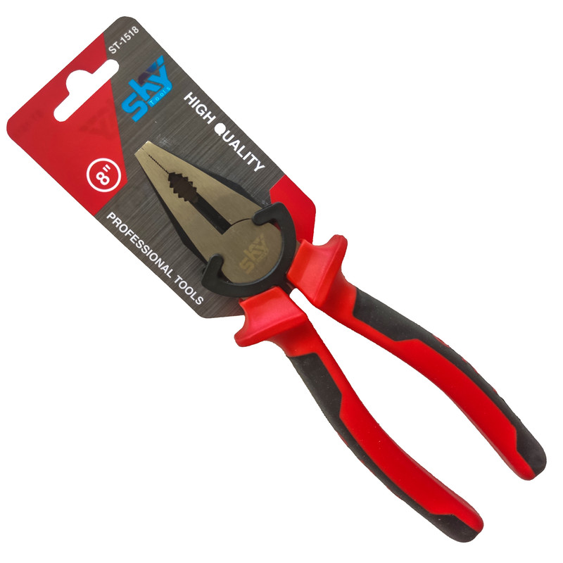 انبر دست و انبر سیم چین و انبر دم باریک اسکای مدل STROY- 55288 مجموعه 3 عددی