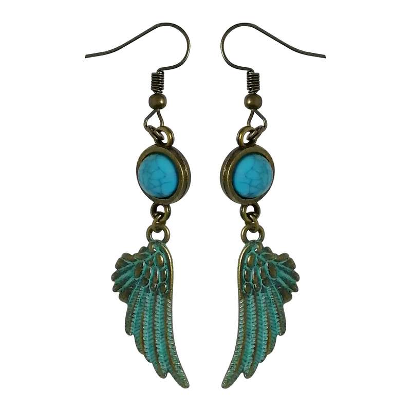 گوشواره زنانه سورئال دیزاین طرح بال کد 1201