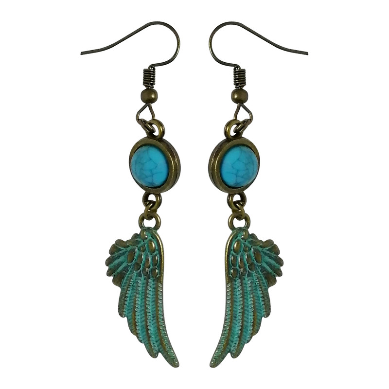 گوشواره زنانه سورئال دیزاین طرح بال کد 1201