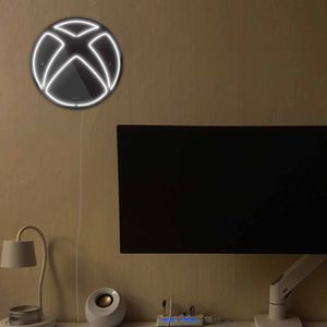 چراغ دیواری نئون دیزاین مدل Xbox-BL_WHT
