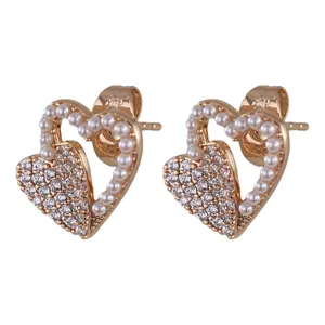 گوشواره زنانه ژوپینگ مدل قلب کد U503
