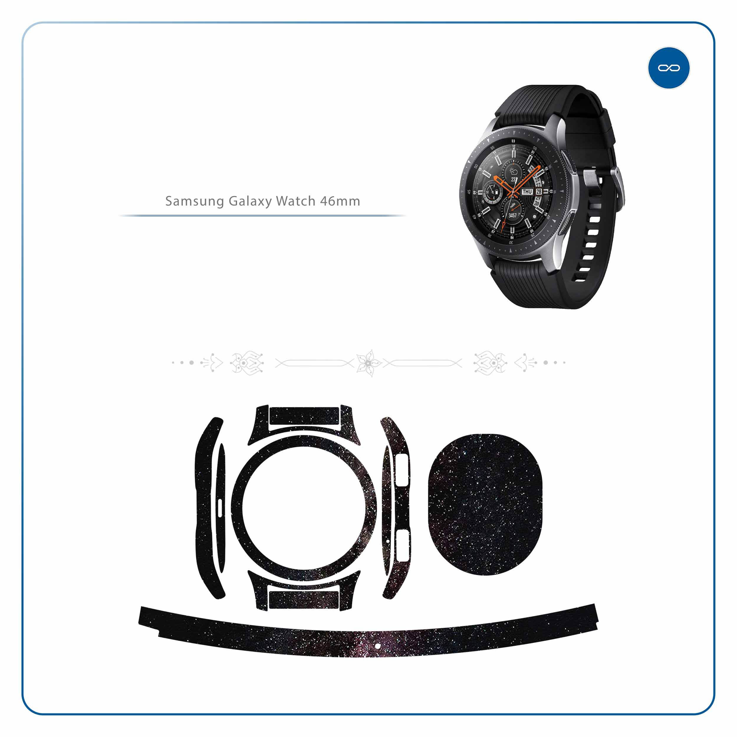 برچسب ماهوت طرح Universe-by-NASA-2 مناسب برای ساعت هوشمند سامسونگ Galaxy Watch 46mm