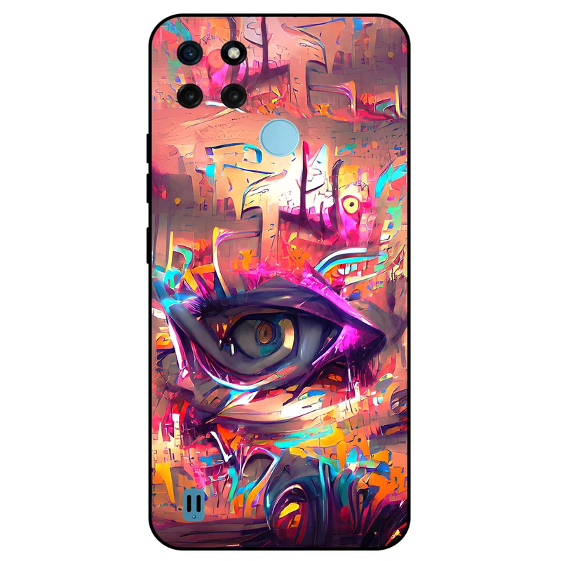 کاور مگافون طرح چشم مدل 2823 مناسب برای گوشی موبایل ریلمی C21Y    