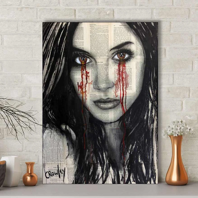 تابلو شاسی گالری استاربوی طرح اشک مدل هنری 586