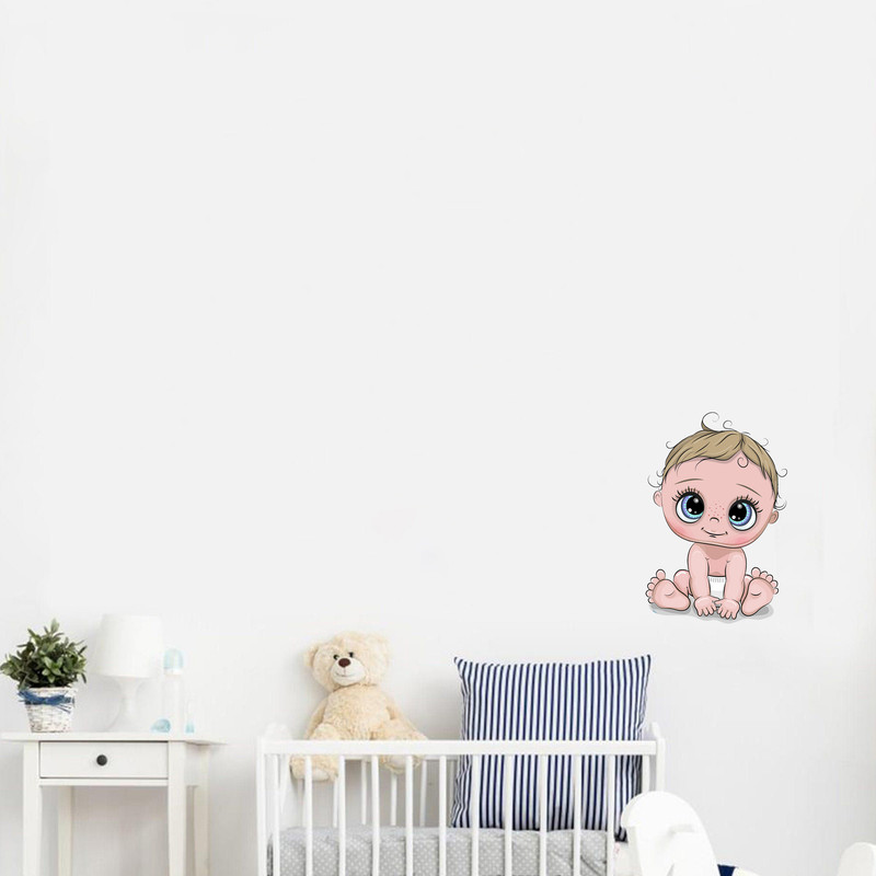 استیکر دیواری کودک مدل بیبی